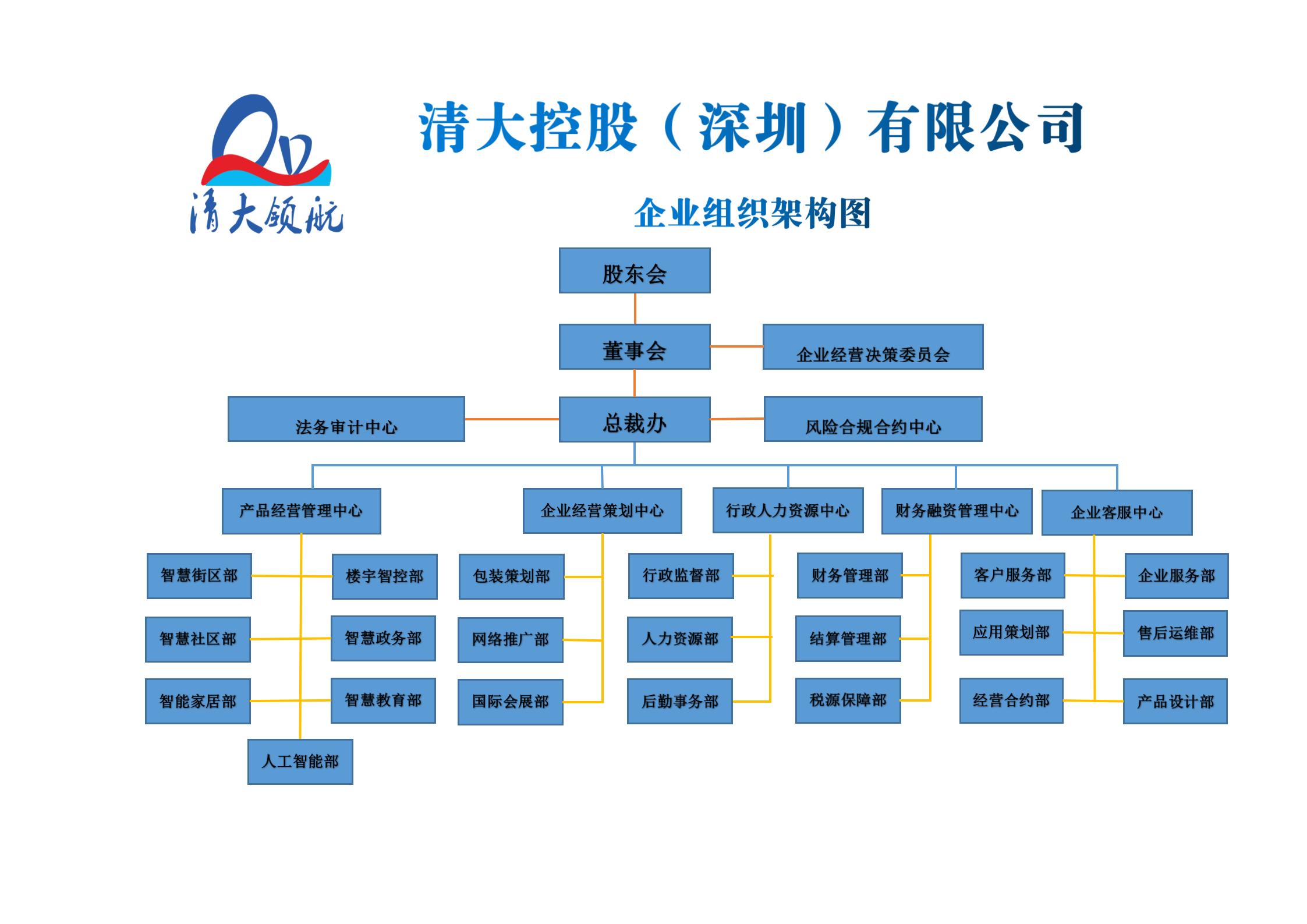 清大控股（深圳）有限公司组织架构